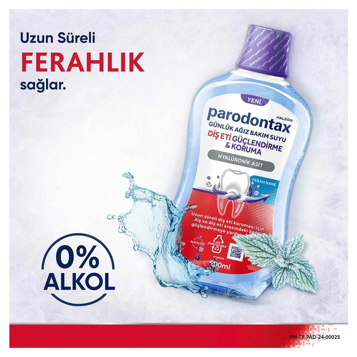 AGIZ BAKIM SUYU DIS ETI GUCLENDIRME VE KORUMA 500 ML
