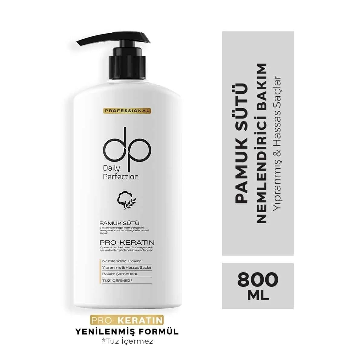 Şampuan Pamuk Sütü ve Buğday Proteini 800 ML
