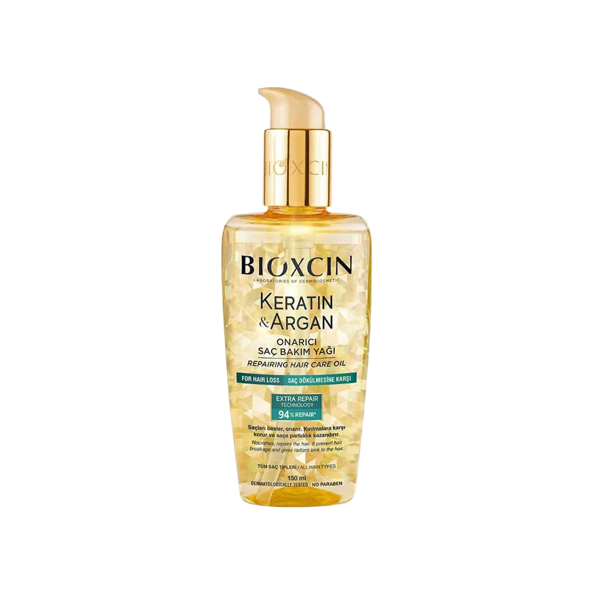 Keratin ve Argan Onarıcı Saç Bakım Yağı 150 ml