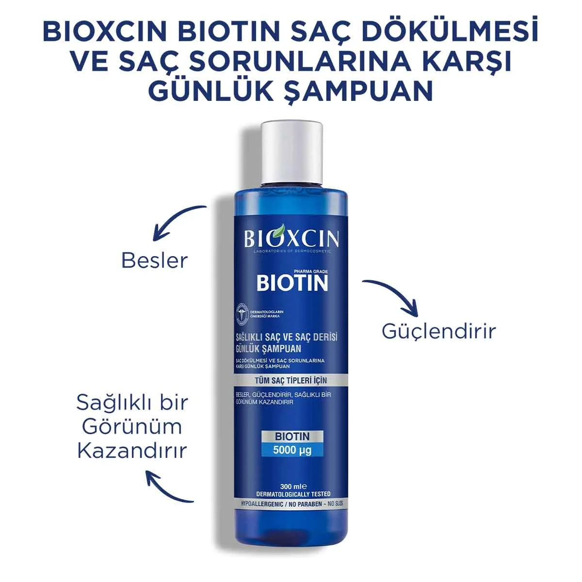 Biotin Tüm Saç Tipleri İçin Şampuan 300 Ml
