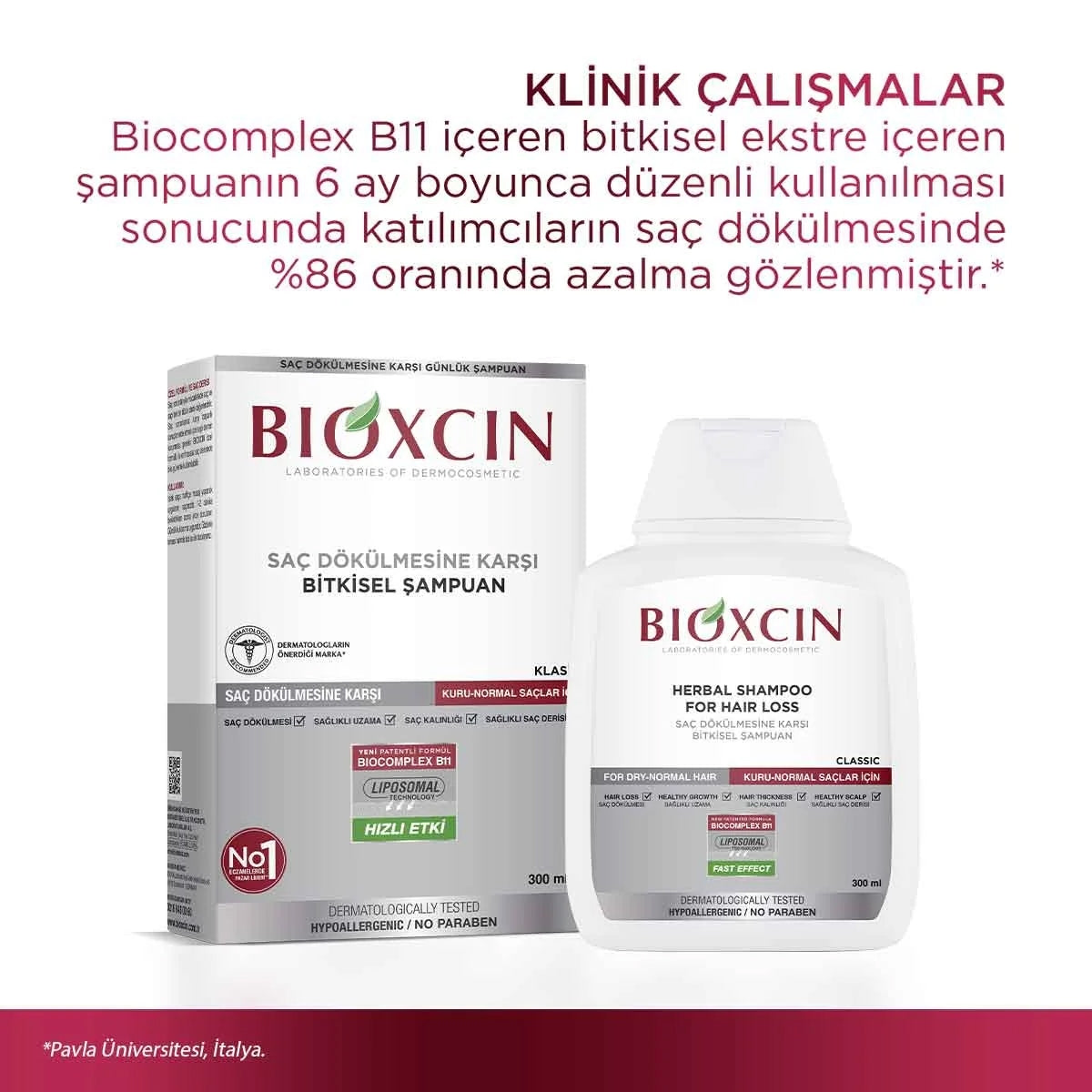 Saç Dökülmesine Karşı Kuru ve Normal Saçlar İçin Şampuan 300 Ml