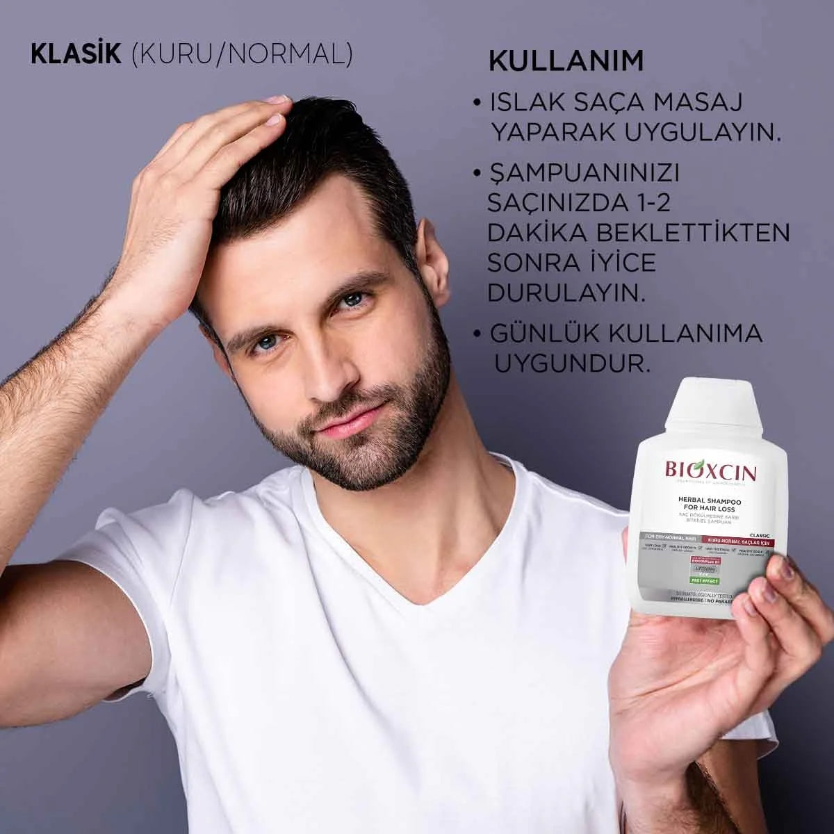 Saç Dökülmesine Karşı Kuru ve Normal Saçlar İçin Şampuan 300 Ml