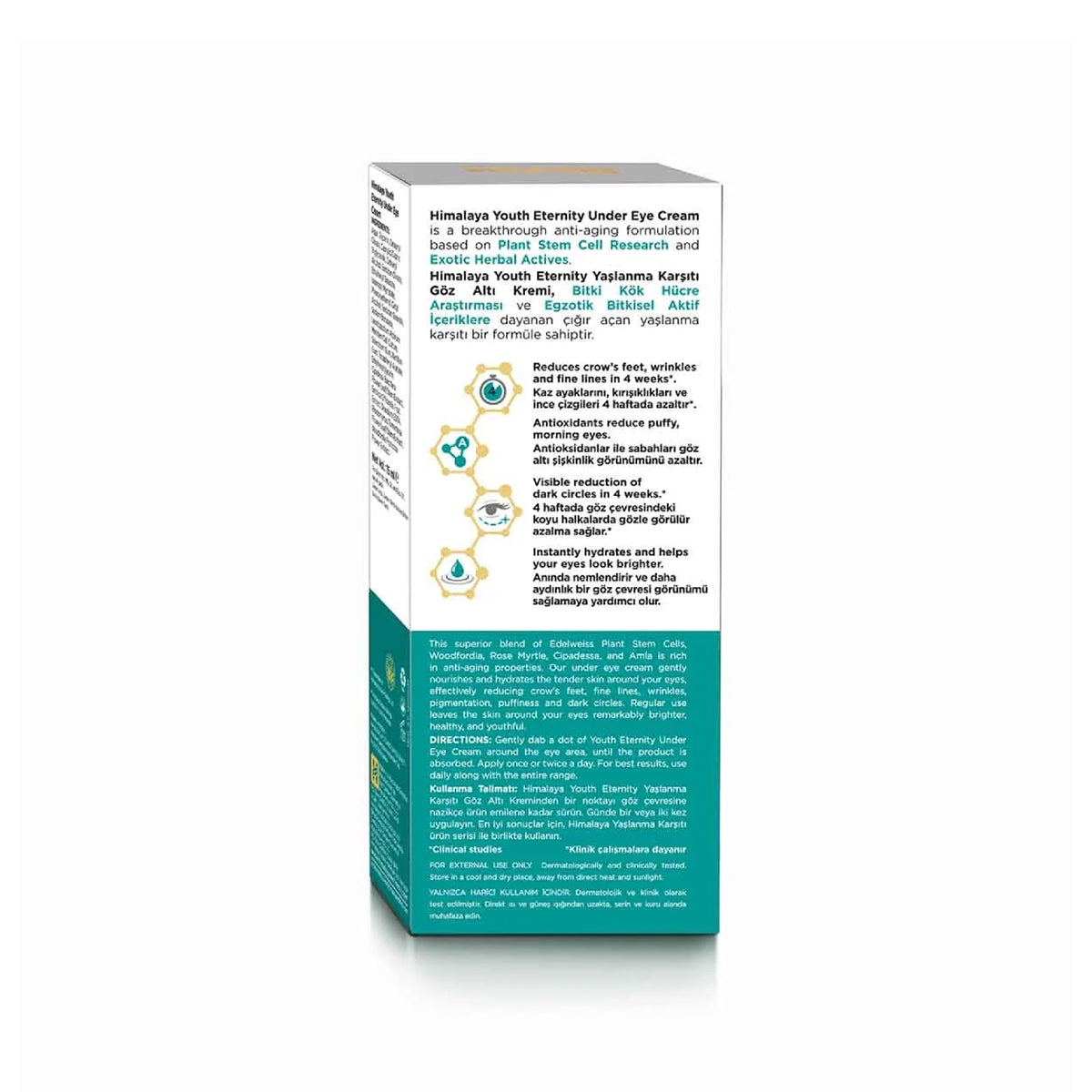 YOUTH  ETERNITY YAŞLANMA KARŞITI GÖZ ALTI KREMİ 15ML
