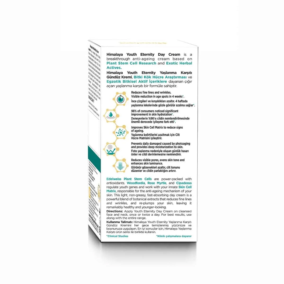 YOUTH  ETERNITY YAŞLANMA KARŞITI GÜNDÜZ KREMİ SPF 15 50ML
