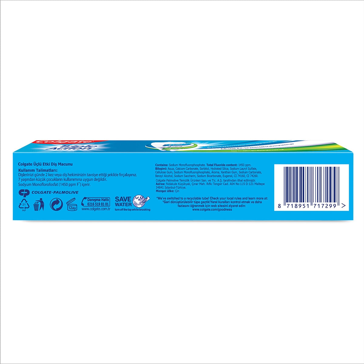 Üçlü Etki Diş Macunu 150 ml