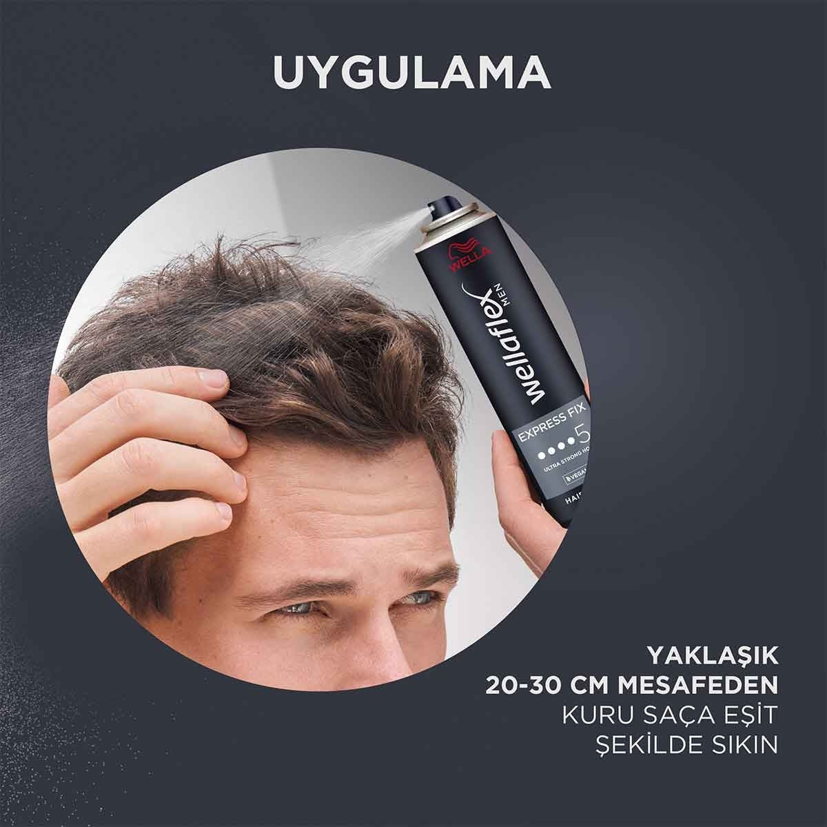 Wellaflex Saç Spreyi Erkek Hızlı Şekillendirme ve Ultra Güçlü Tutuş
250 ML