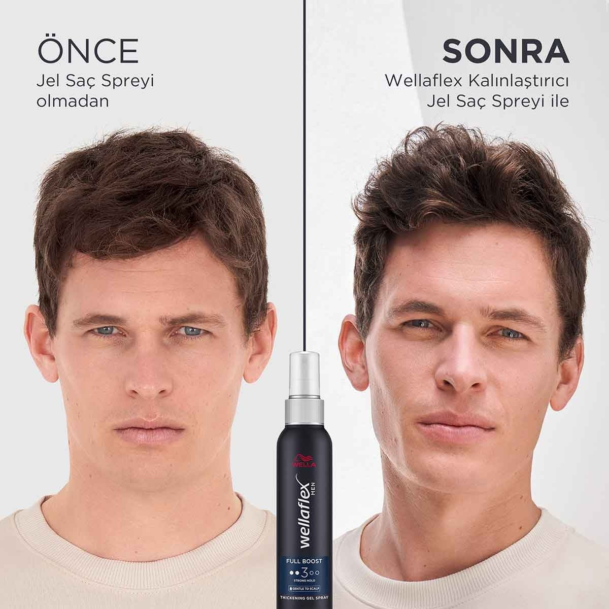 Hacim Veren, Kalınlaştırıcı ve Ekstra Güçlü Tutuş Saç Spreyi Erkek 150
ml