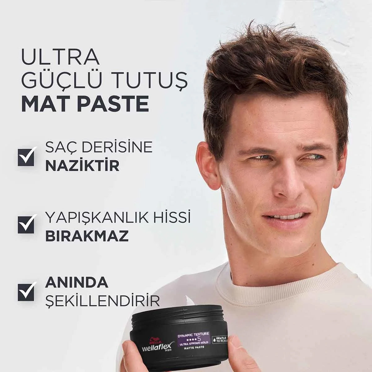 MatDinamik Doku ve Ultra Güçlü Tutuş Erkek Saç Macunu 75 ml