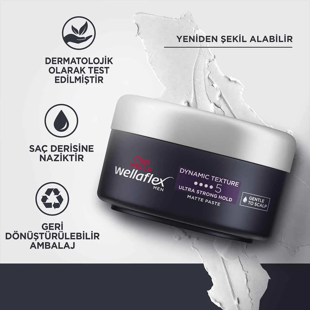MatDinamik Doku ve Ultra Güçlü Tutuş Erkek Saç Macunu 75 ml