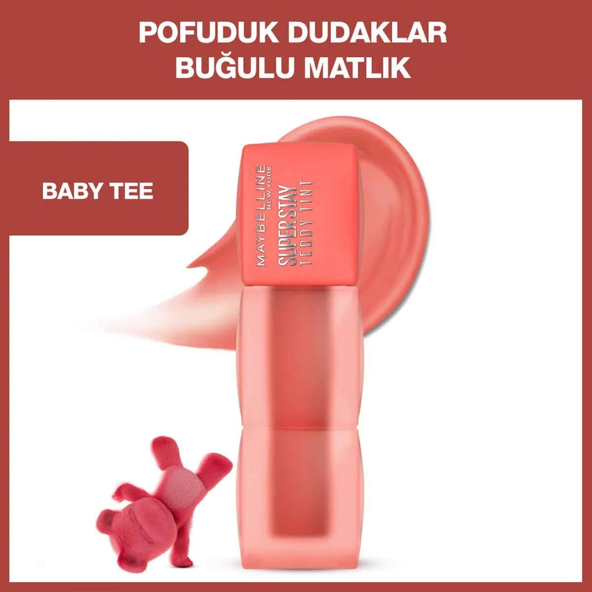Maybelline Super Stay Teddy Tint Uzun Süre Kalıcı Likit Mat Tint 25-
Baby Tee