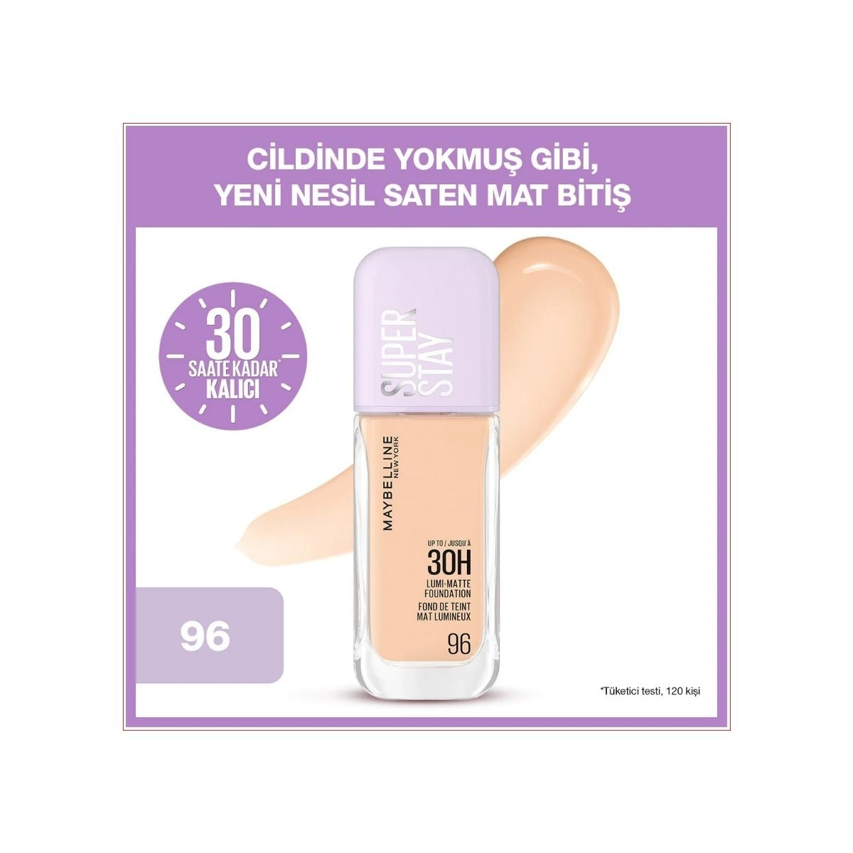 MAYBELLINE Fondöten Super Stay Lumi Matte- 96
