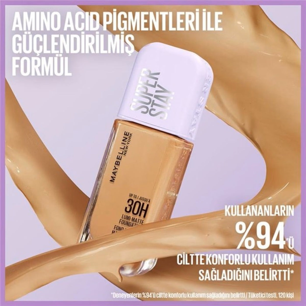 MAYBELLINE Fondöten Super Stay Lumi Matte- 129

