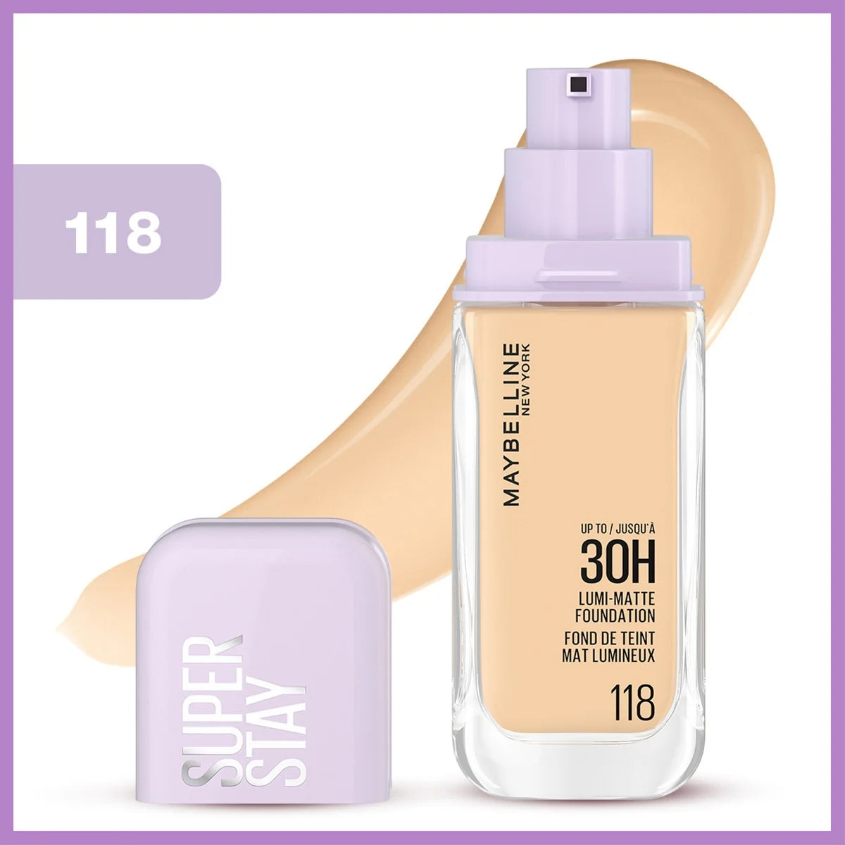 MAYBELLINE Fondöten Super Stay Lumi Matte- 118