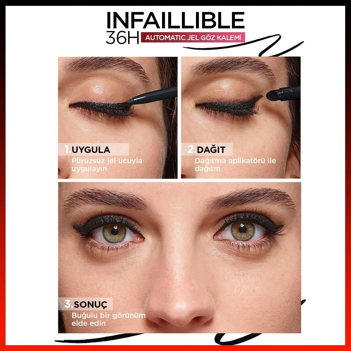 Loreal Paris Infaillable Jel Göz Kalemi No 12 Velvet Bordeaux