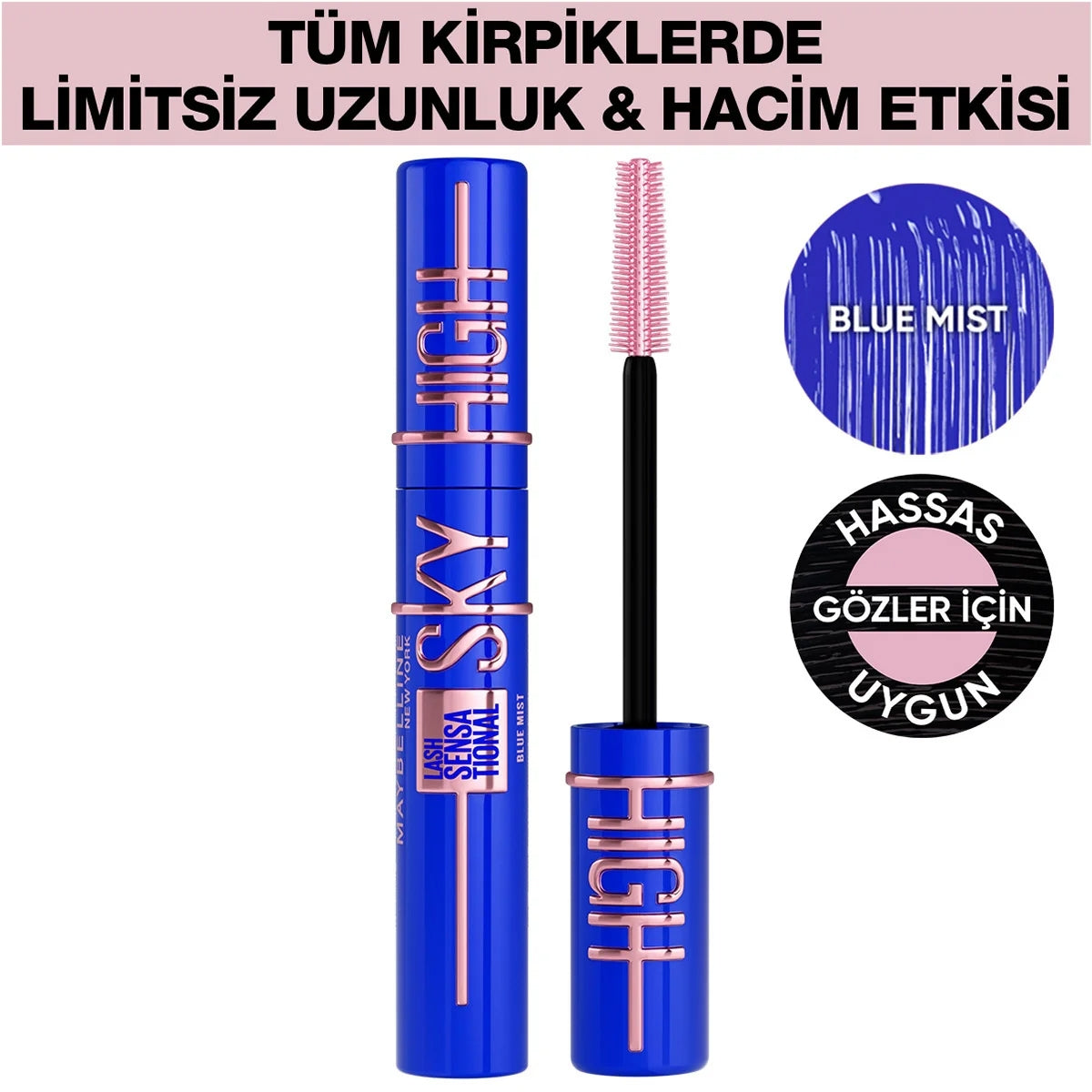 MAYBELLINE Lash Sensational Sky High Maskara - Blue Mist