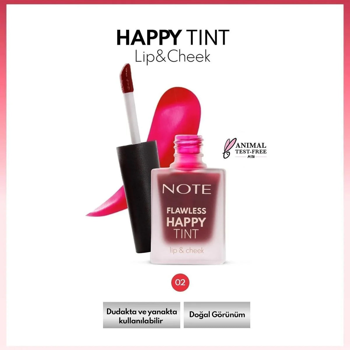 Flawless Happy Tint Lip and Cheek 02 Wild Cherry