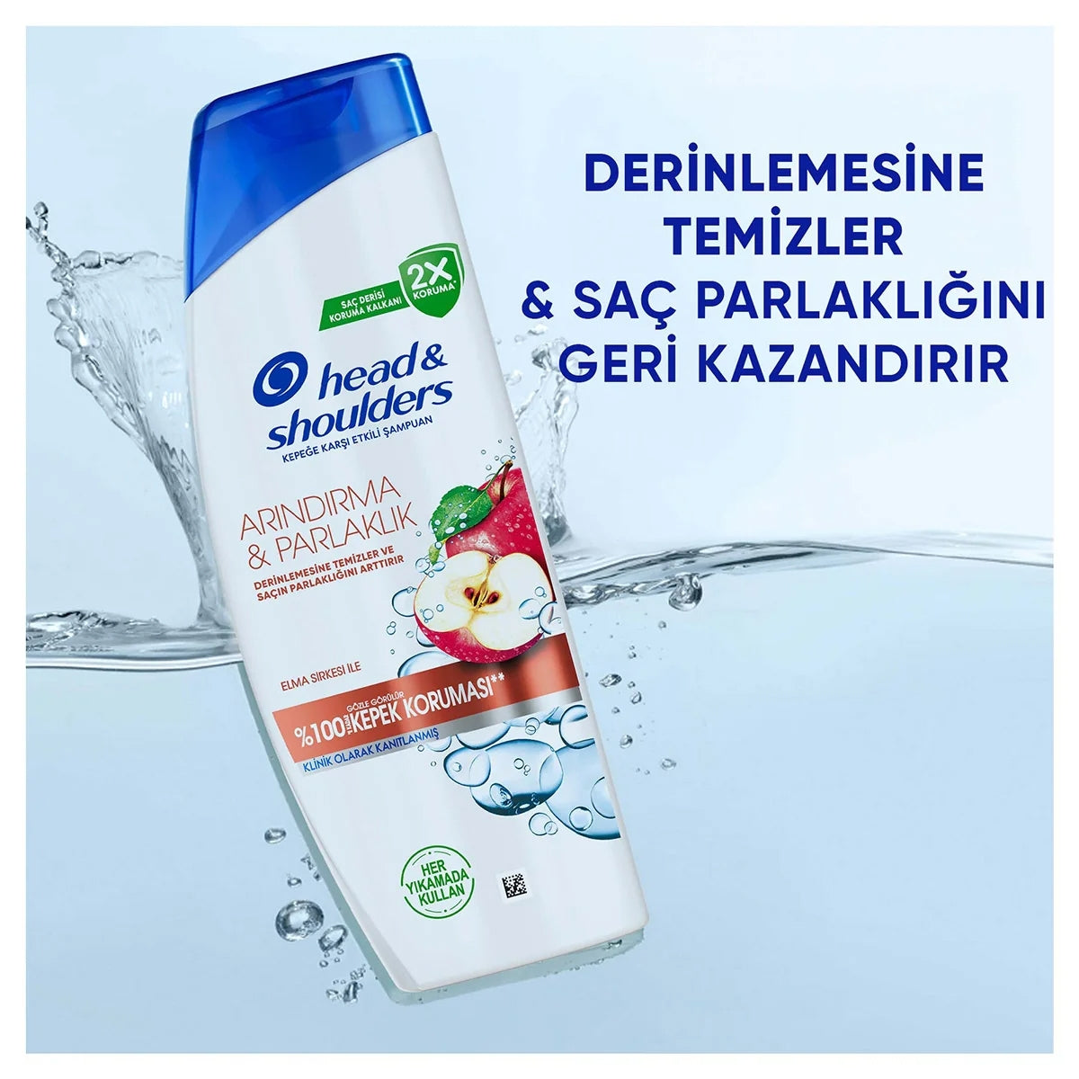 Arındırma ve Parlaklık Elma Sirkeli Şampuan 330 ml