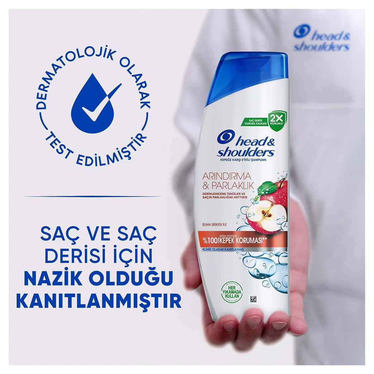 Arındırma ve Parlaklık Elma Sirkeli Şampuan 330 ml