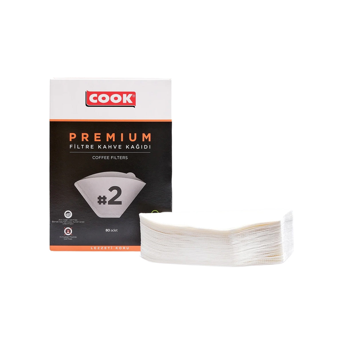 COOK Premium Filtre Kahve Kağıdı (Ebat 2 )80’li

