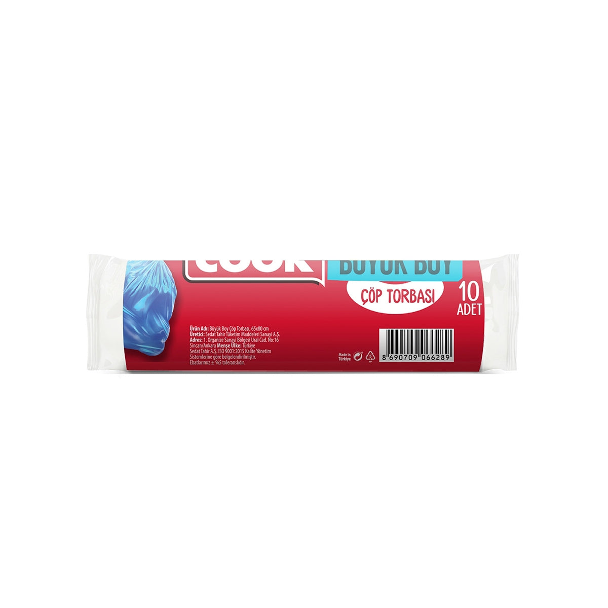COOK Büyük Boy Çöp Torb.65 x 80 cm. 10'lu rulo




