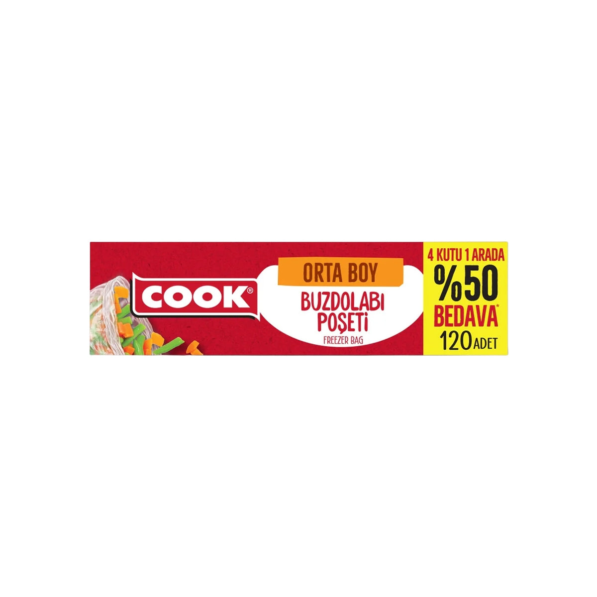 COOK Buzdolabi Poşeti 24 x 38 cm
120 Yaprak 24'lü





