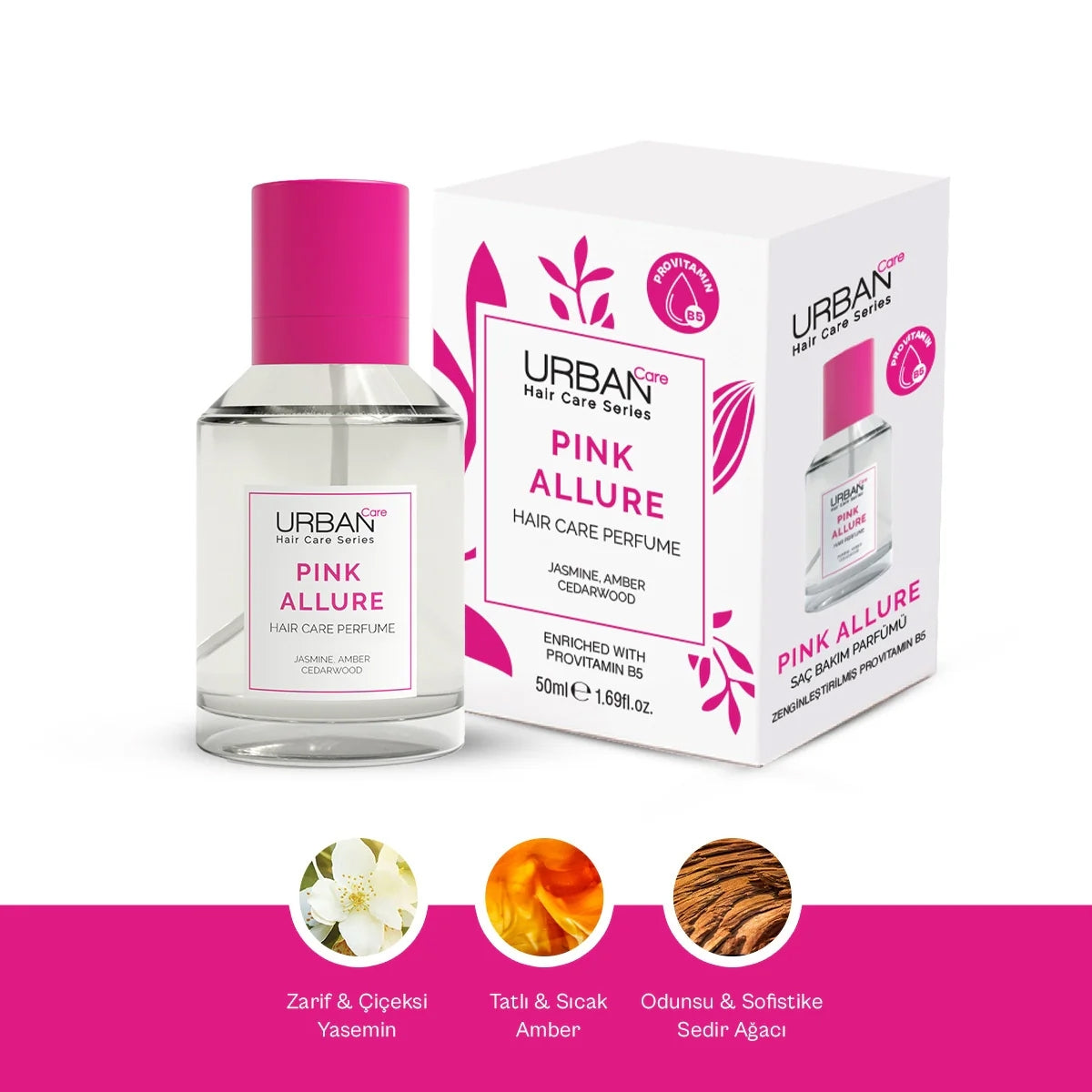 Pink Allure Saç Bakım Parfümü 50 Ml
