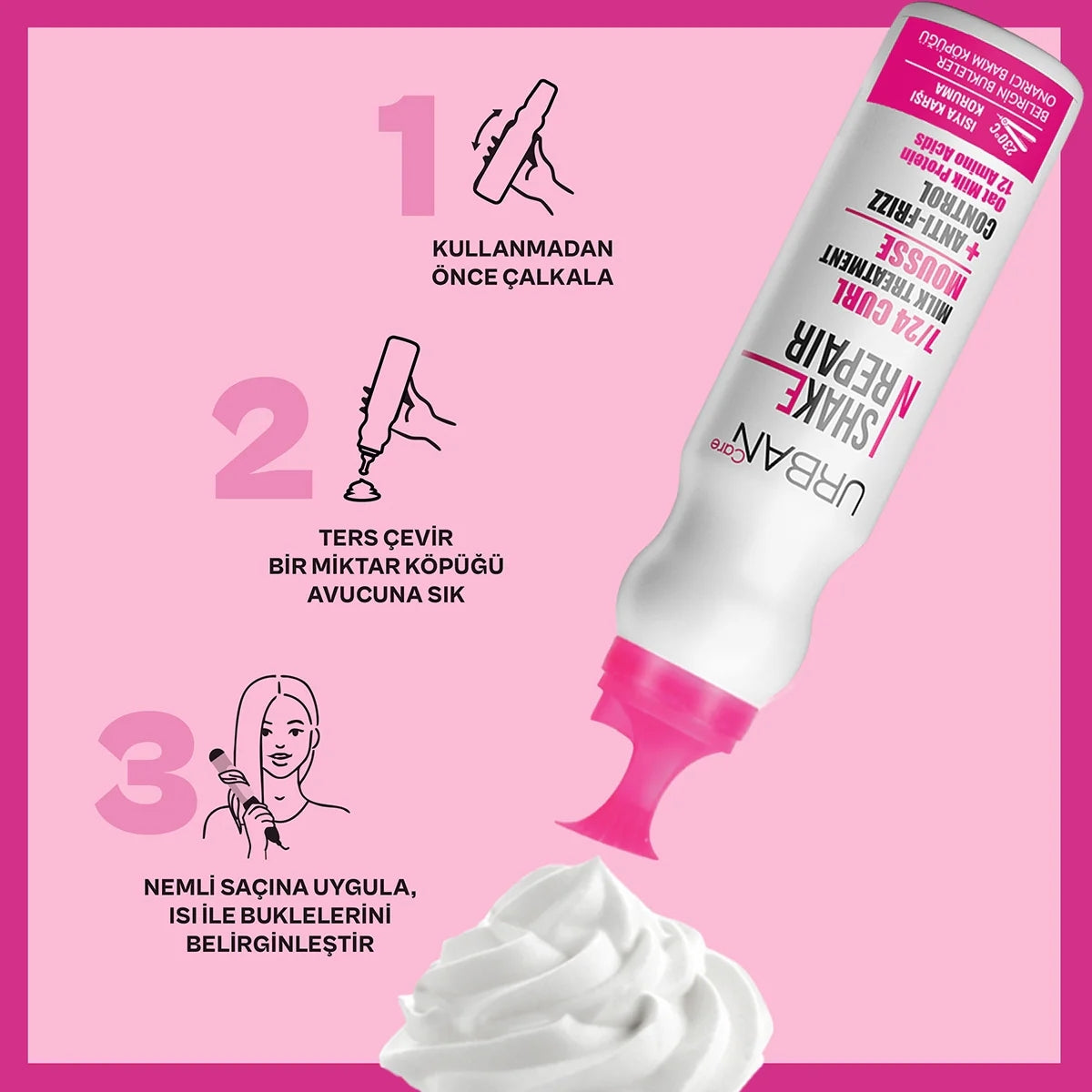 Saç Bakım Köpüğü Shake N Repair 150 Ml
