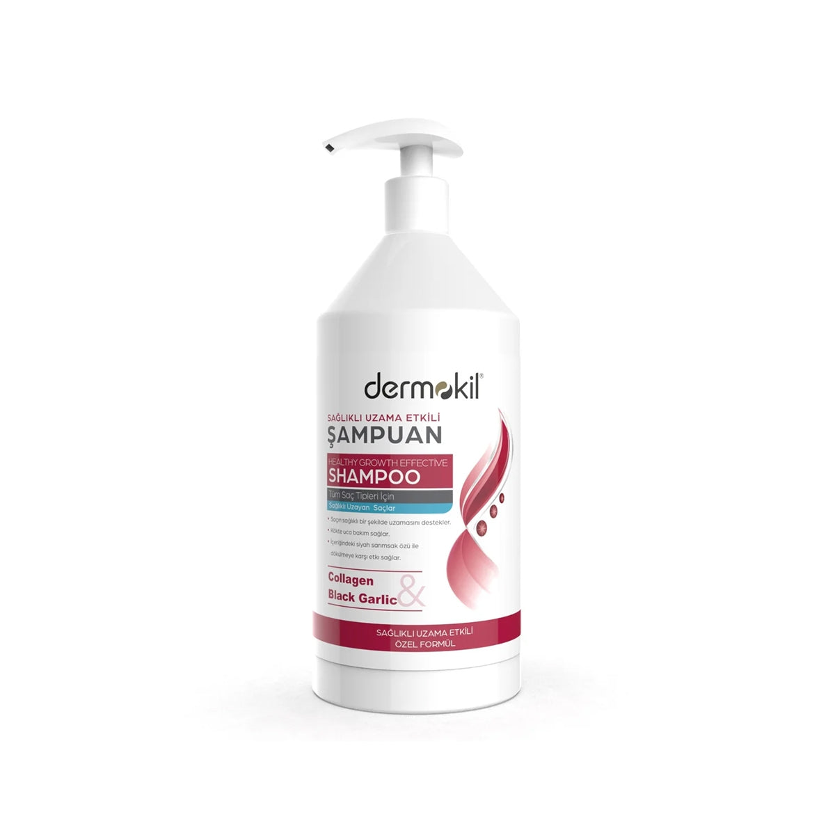 DERMOKİL ŞAMPUAN SARIMSAKLI SAĞLIKLI UZAMA 1000ML
