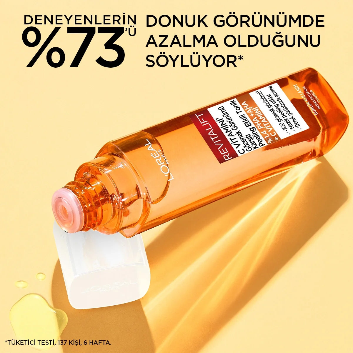 LOREAL PARIS REVITALIFT C VITAMINI PEELING ETKILI TONIK 180 ML
