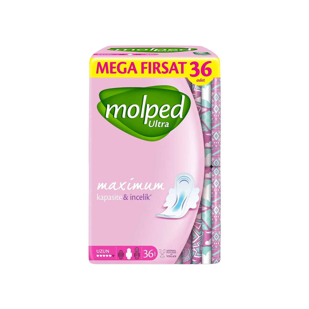 Molped Hijyenik Ped Anatomik Uzun 36'Lı