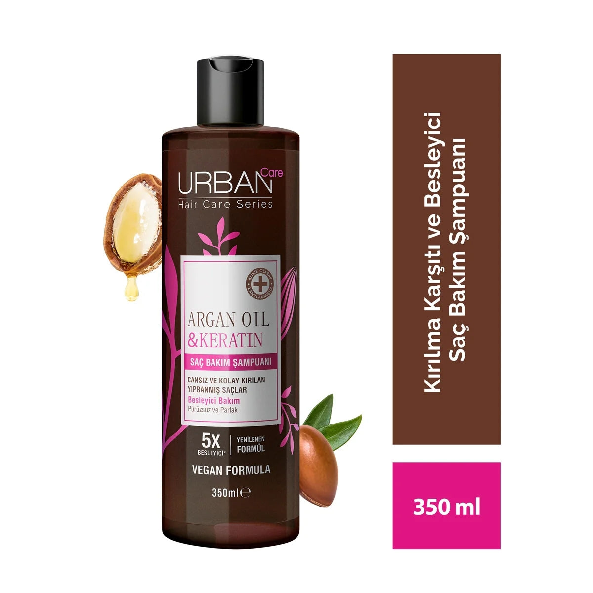 Argan Oil Keratin Besleyici ve Kırılma Karşıtı Saç Bakım Şampuanı 350 ml
