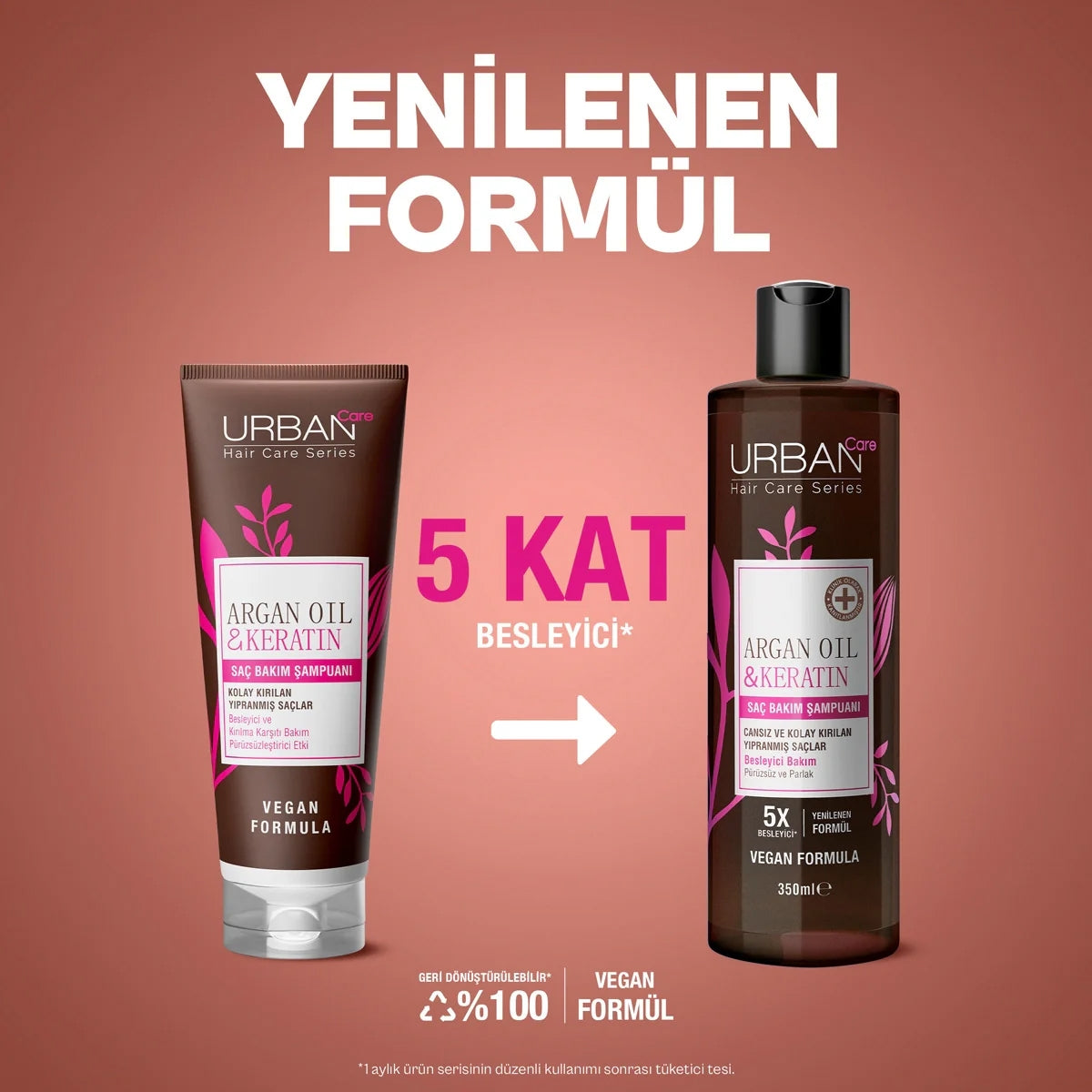 Argan Oil Keratin Besleyici ve Kırılma Karşıtı Saç Bakım Şampuanı 350 ml