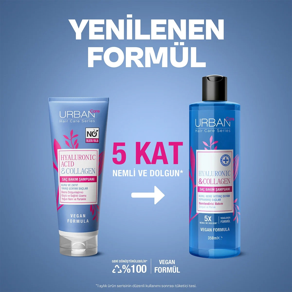 Hyaluronic ve Collagen Şampuan 350 ml