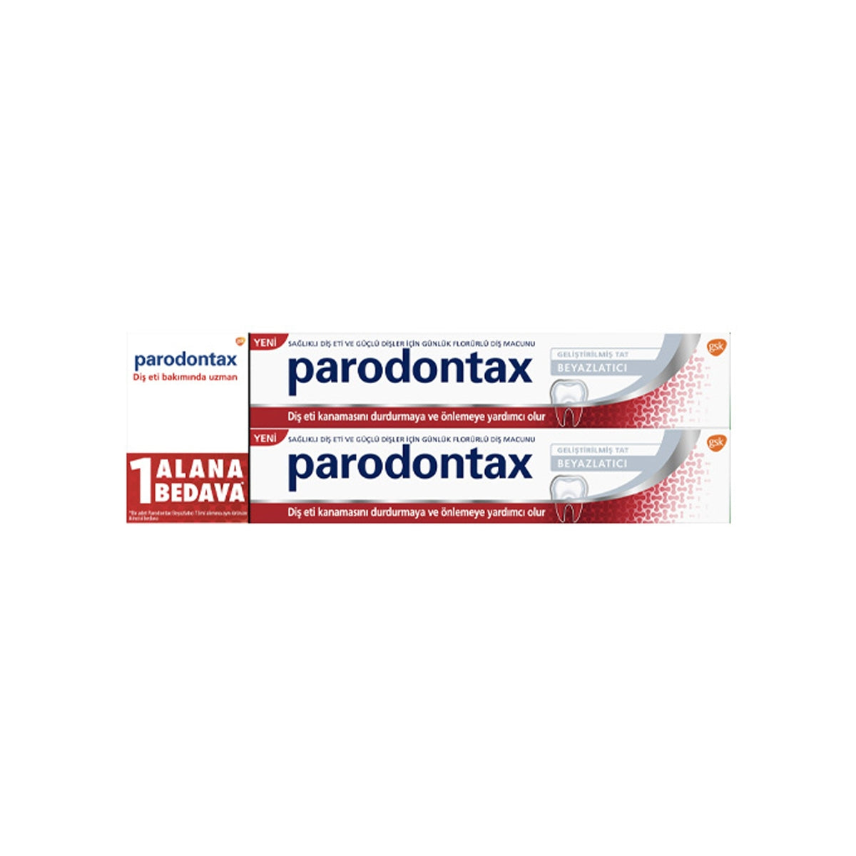 PARODONTAX Beyazlatıcı Dİş Macunu 1+1 75 ml