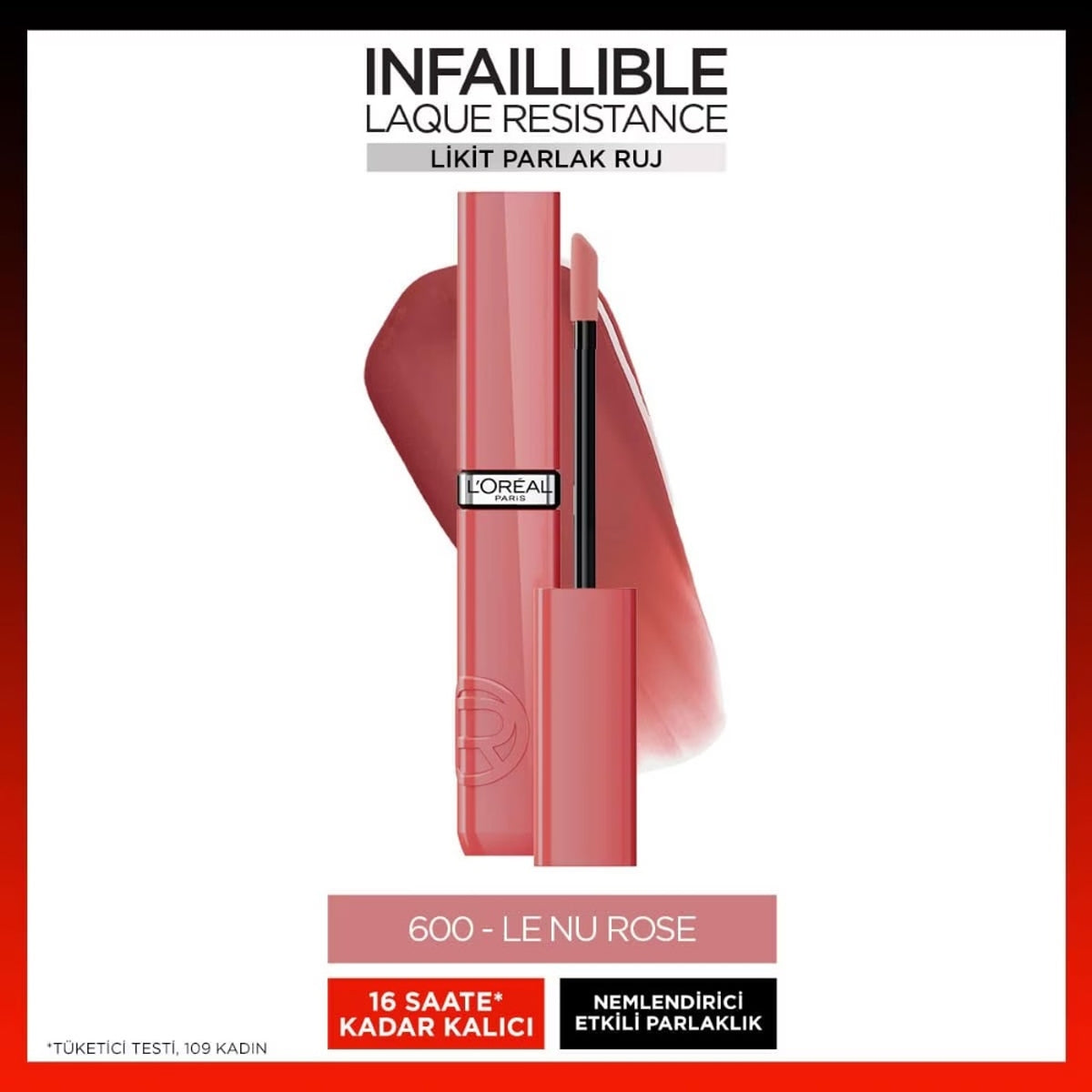 Infaillible Laque Resistance Likit Parlak Ruj 600 Le Nu
Rose