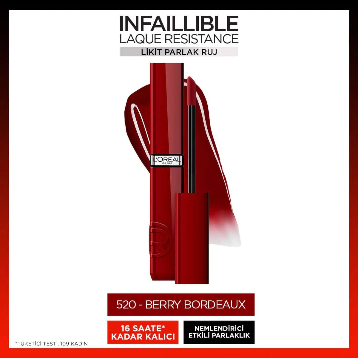 Loreal Parıs Laque Resıstance Berry Bordeau 520