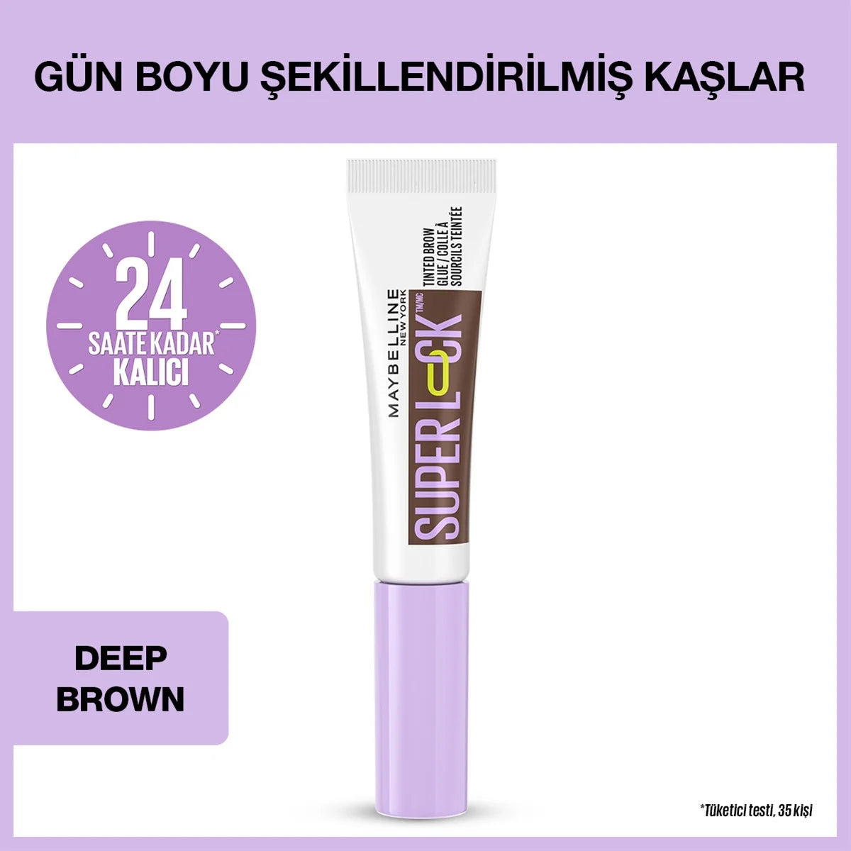 MAYBELLINE Super Lock Kaş Maskarası Deep Brown
