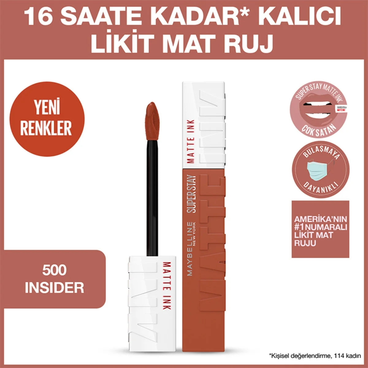 MAYBELLINE Super Stay Matte Ink Ruj 500 Insider
