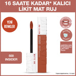 MAYBELLINE Super Stay Matte Ink Ruj 500 Insider
