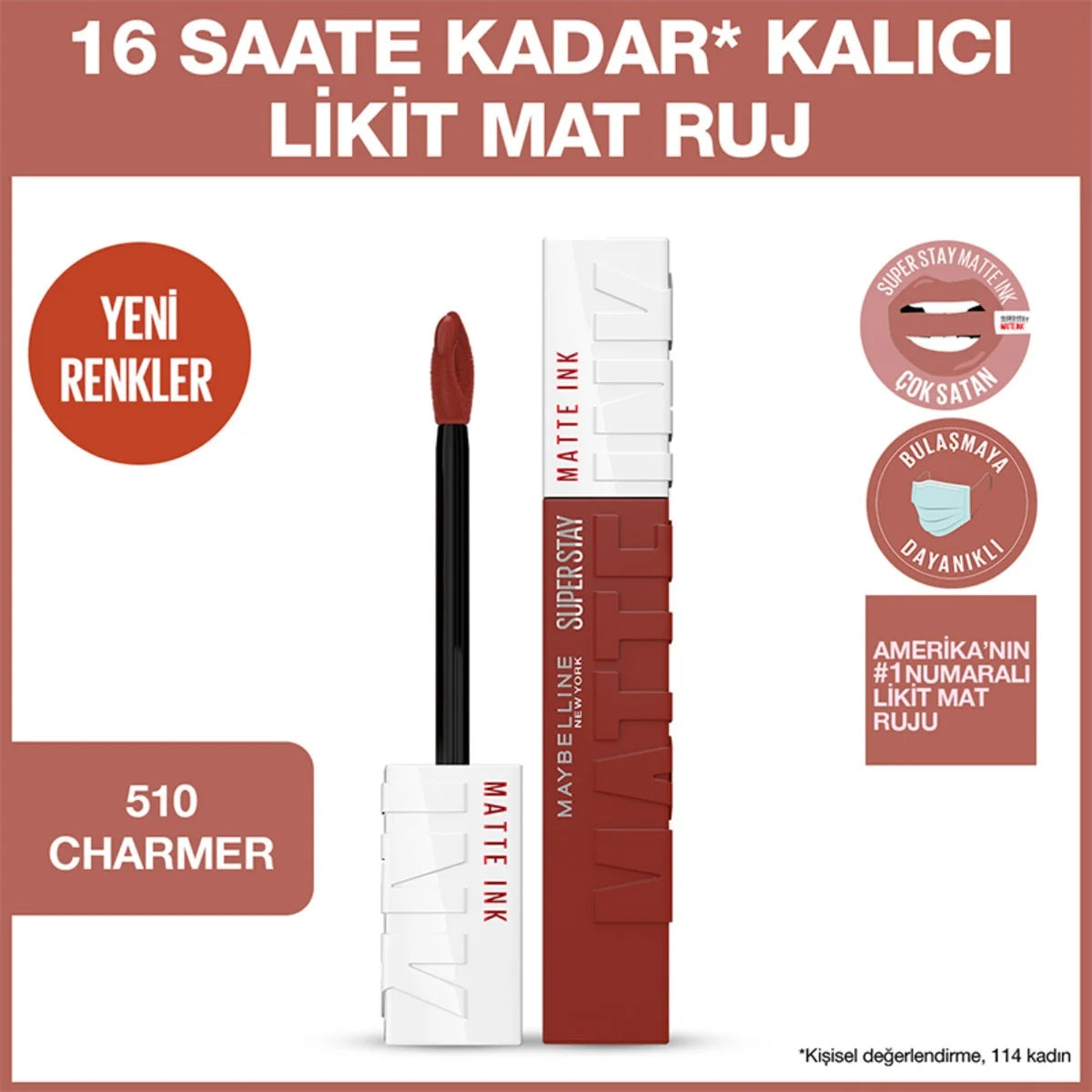 MAYBELLINE Super Stay Matte Ink Ruj 505 Charmer
