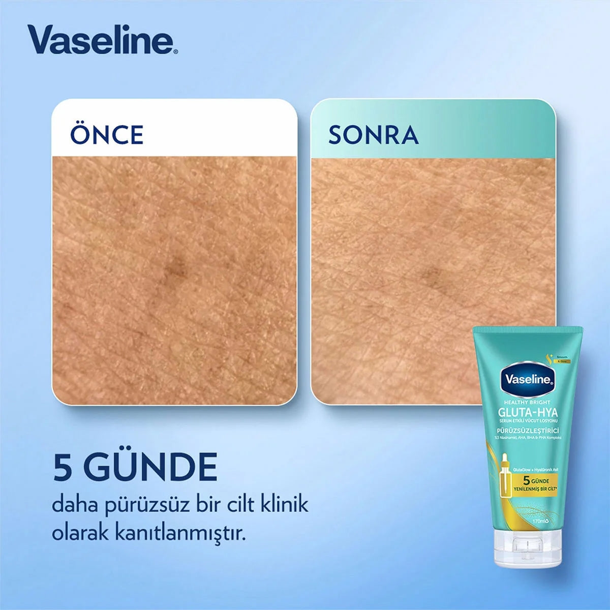 Gluta-Hya Serum Etkili Vücut Losyonu Pürüzsüzleştirici 170 ml
