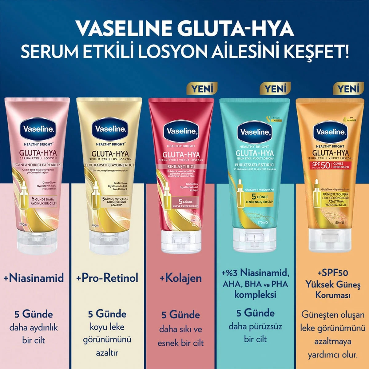 Gluta-Hya Serum Etkili Vücut Losyonu Güneş Koruyucu 150 ml
