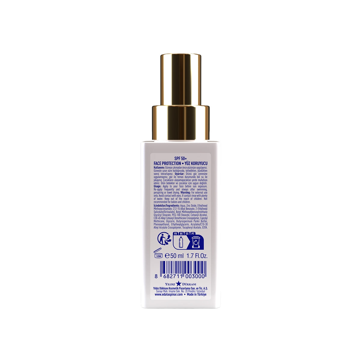 Leke Karşıtı Yüz Güneş Kremi SPF50 50 ml