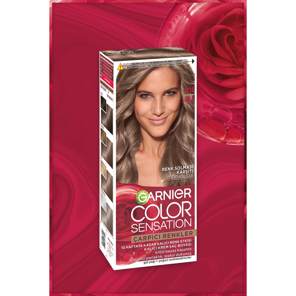 Garnier Color Sensation Saç Boyası Kullu Kumral 7.11