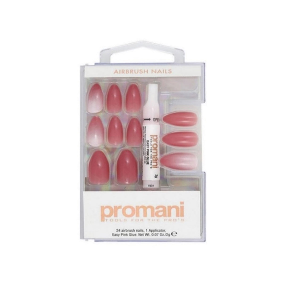 PROMANİ Degrade Gül Kurusu Takma Tırnak Kiti
