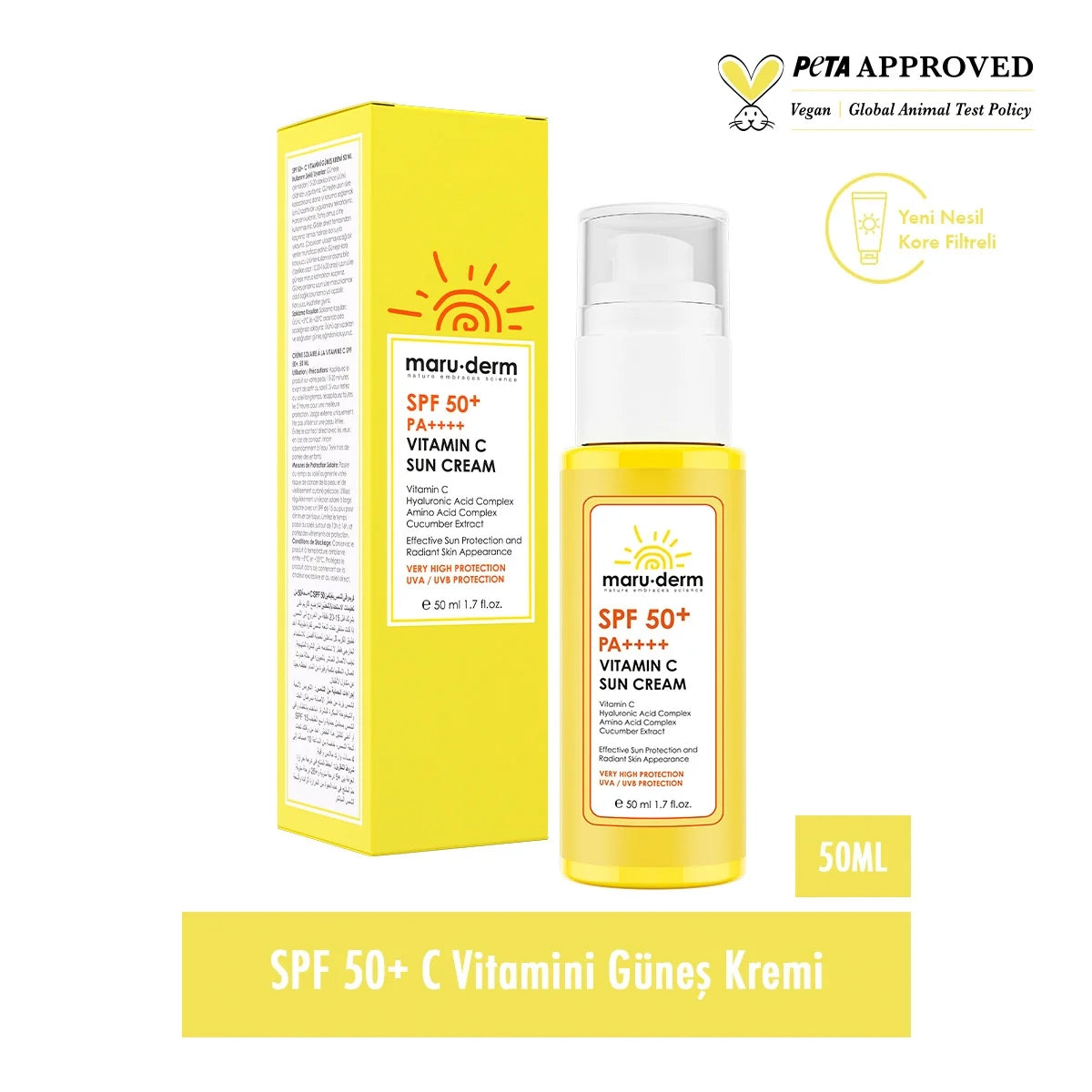 C Vitamini Güneş Kremi SPF50+ 50 ml