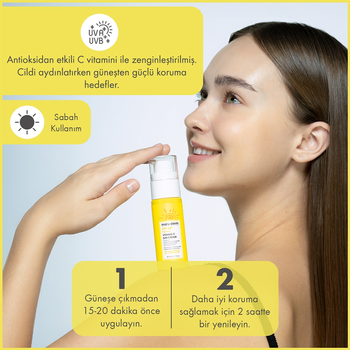 C Vitamini Güneş Kremi SPF50+ 50 ml