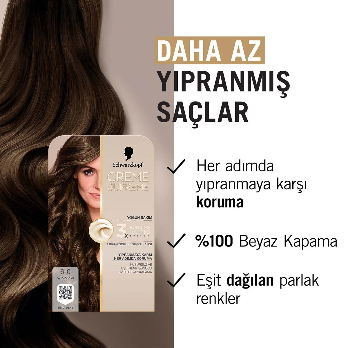 Creme Supreme Saç Boyası Açık Kahve 6-0