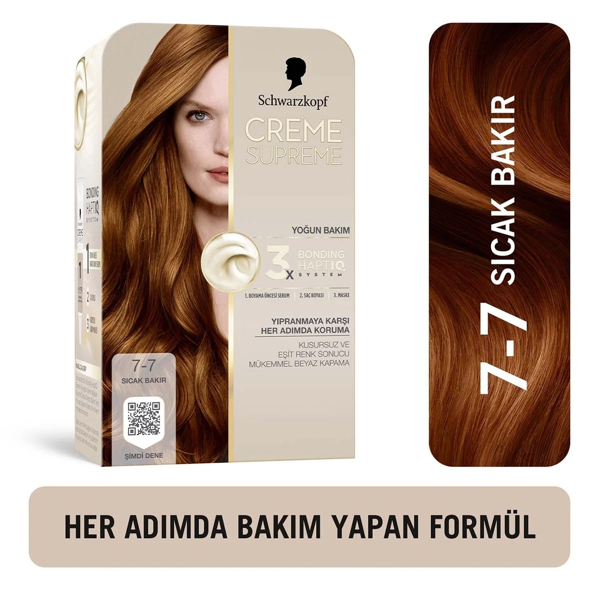 CREME SUPREME SAÇ BOYASI SICAK BAKIR 7-7