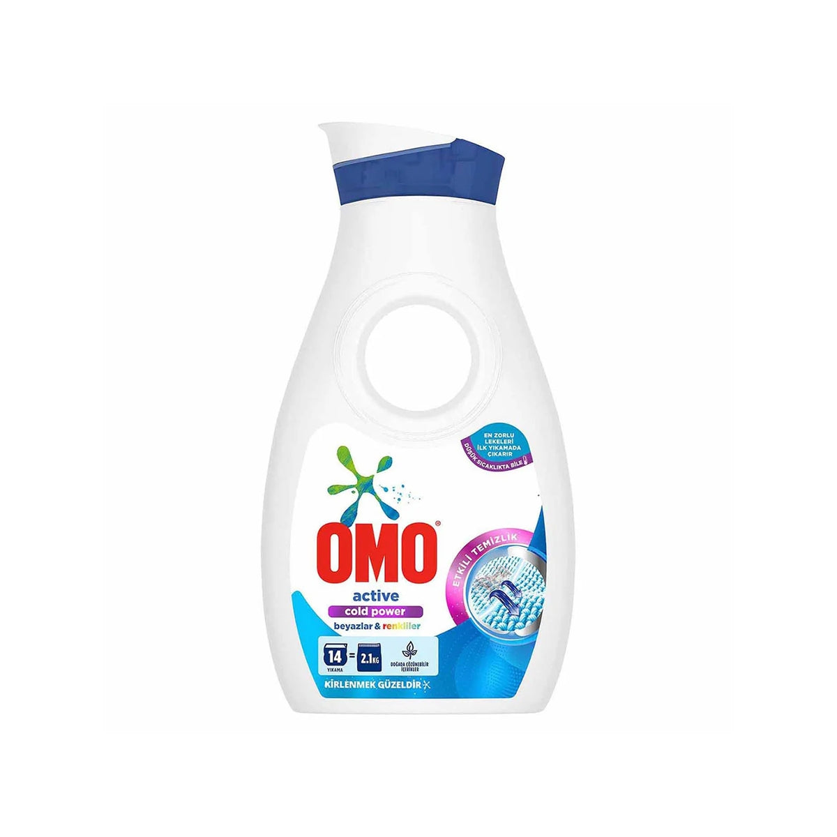 OMO Active Sıvı Çamaşır Deterjanı Beyazlar ve Renkliler 910 ml